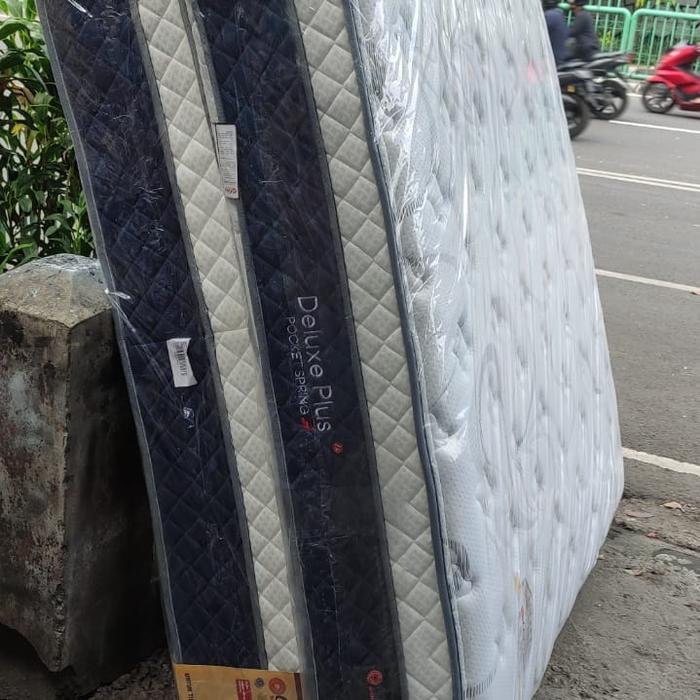 Kasur Springbed Central Deluxe Plus Pocket 160x200cm - Medium Firm Mattress - Furniture, Matras, Div
