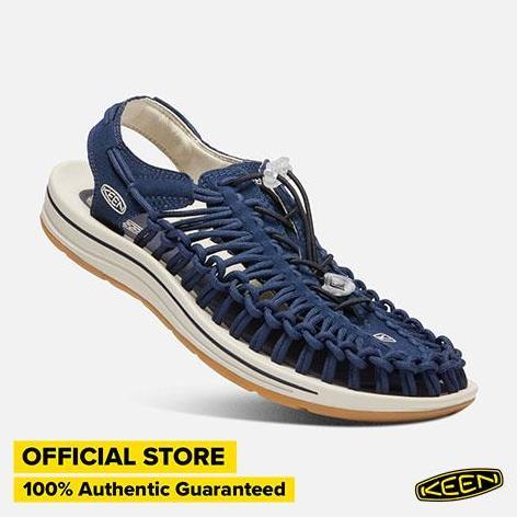 Sepatu Sandal Pria KEEN UNEEK Canvas - Navy/Birch
