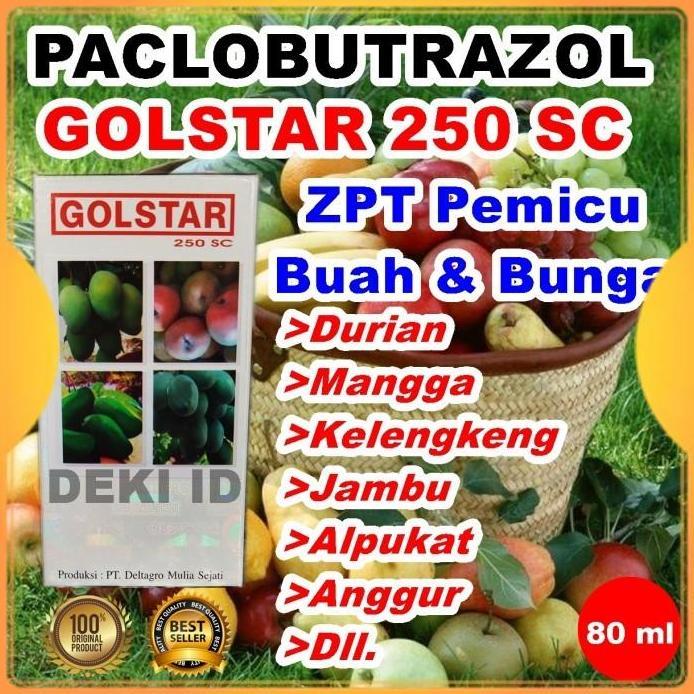 Golstar 80 ml 250SC ZPT Paclobutrazol Pupuk Booster Buah Goldstar