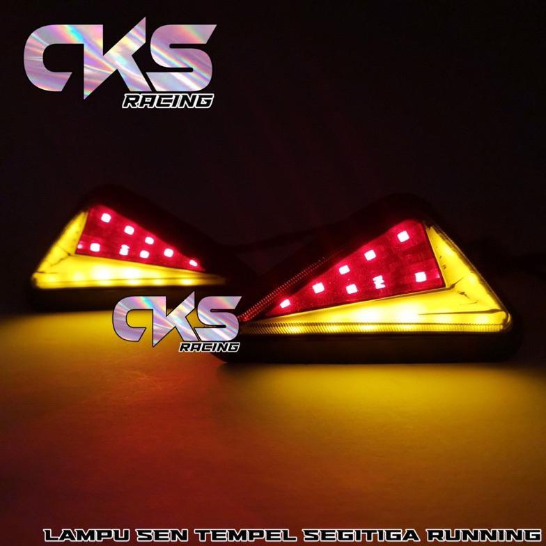 Sein Tempel Lampu Sen Tempel Segitiga Neon 2 Mode Sein-Senja Universal R15 V2,R15 V3,Cbr 150r,Gsx,Ni