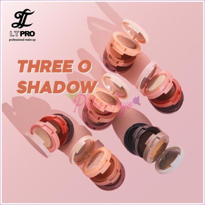BERKUALITAS - LT PRO Three-O Shadow - Eye Shadow Coklat Eyeshadow dengan Moisturizer Olive Oil Decyl