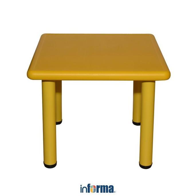 Informa Yaris Meja Anak Square - Kuning Meja Balita Meja Paud Plastik Gambar Main Meja Lego