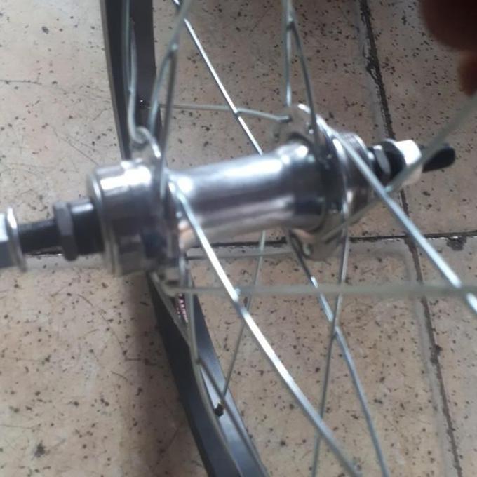velg rims wheelset 16 inch alloy hitam 20H sepeda anak bmx mini lipat