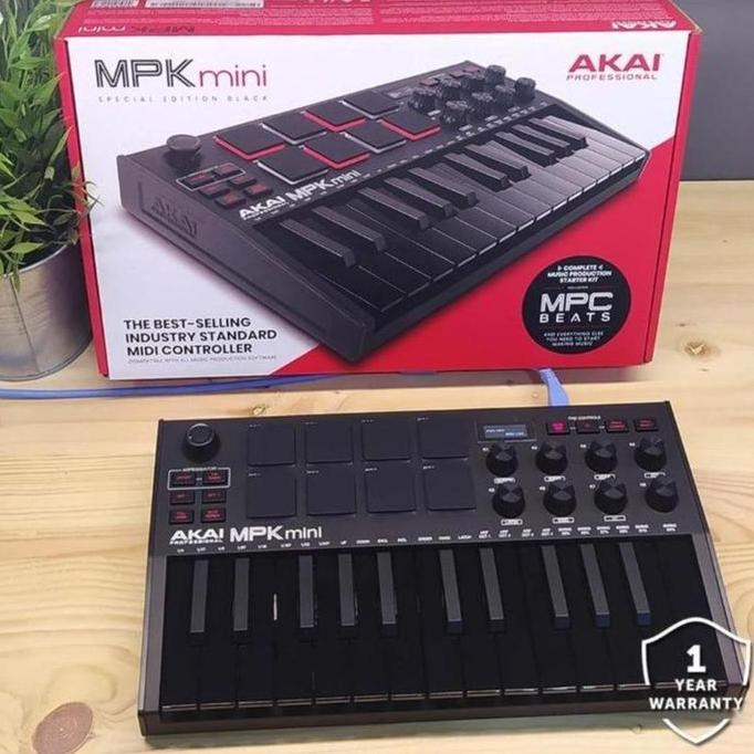 TERBARU AKAI MPK MINI MK3 BLACK | MPK MINI