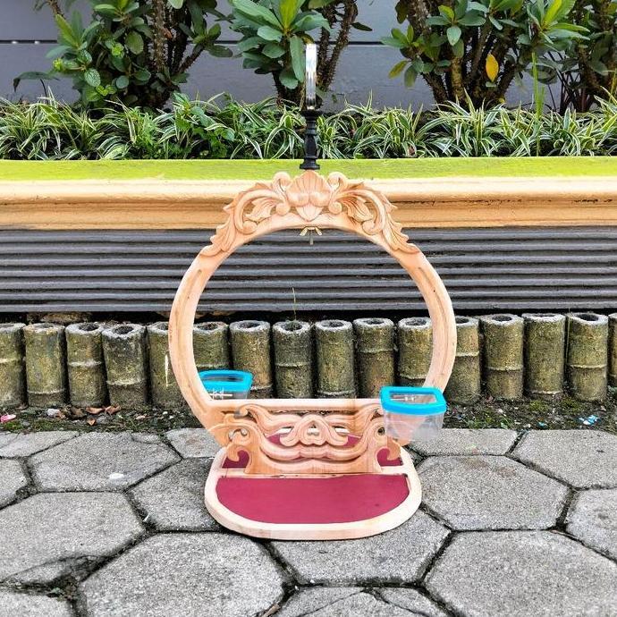 FLASH SALE - Sangkar Layang Kayu Ukir Antik Elegan