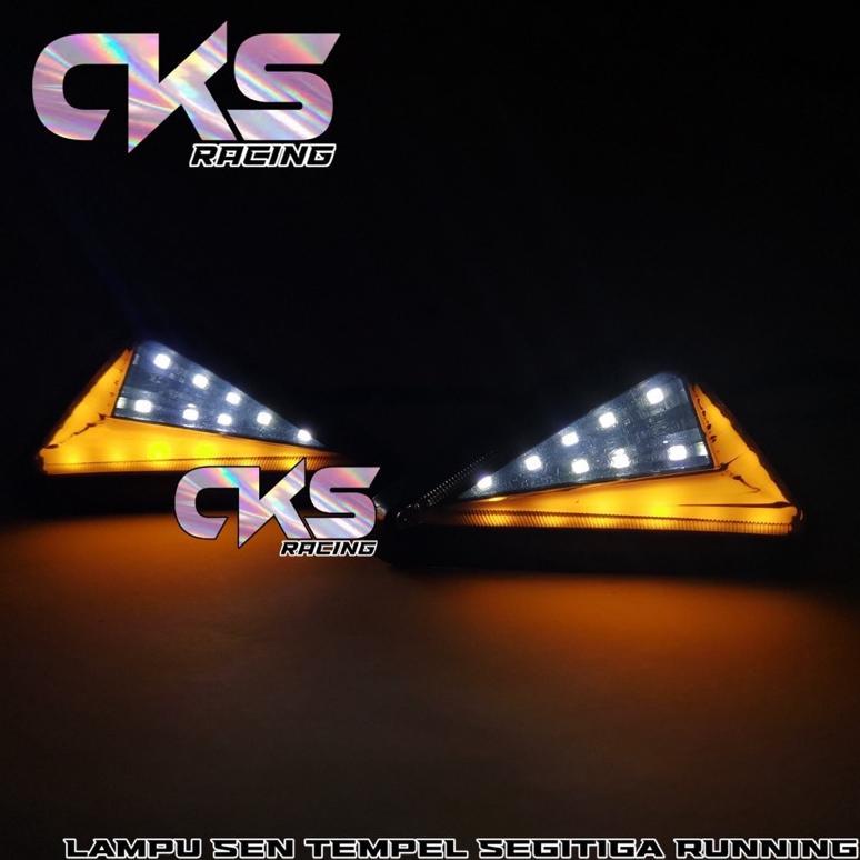 Sein Tempel Lampu Sen Tempel Segitiga Neon 2 Mode Sein-Senja Universal R15 V2,R15 V3,Cbr 150r,Gsx,Ni