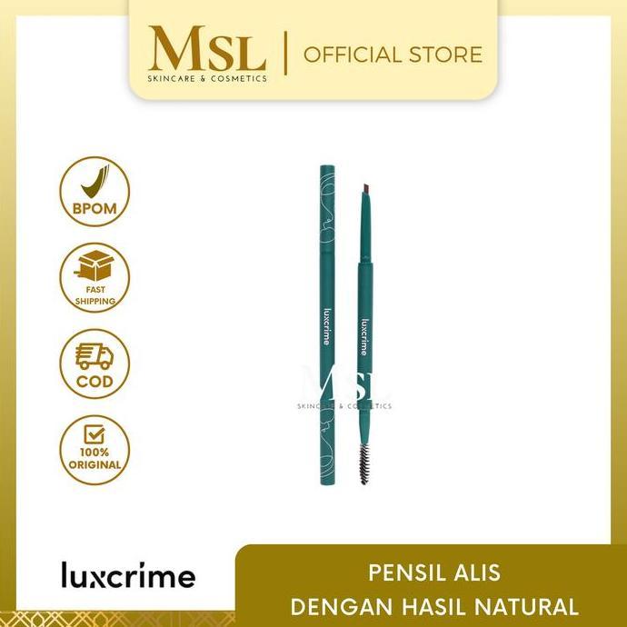 TERMURAH - LUXCRIME Slim Triangle Precision Brow Pencil - Luxcrime Pensil Alis