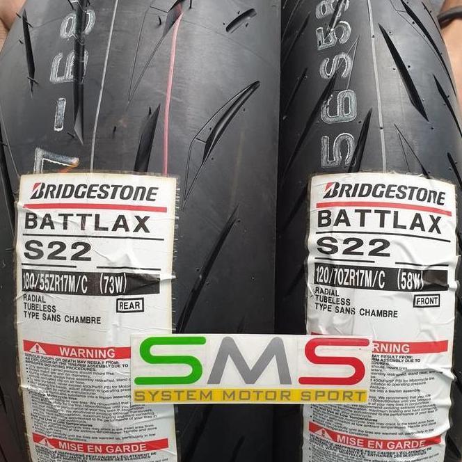 Terlaris Ban Battlax Bridgestone S22 120-70 17 & 180-55 17