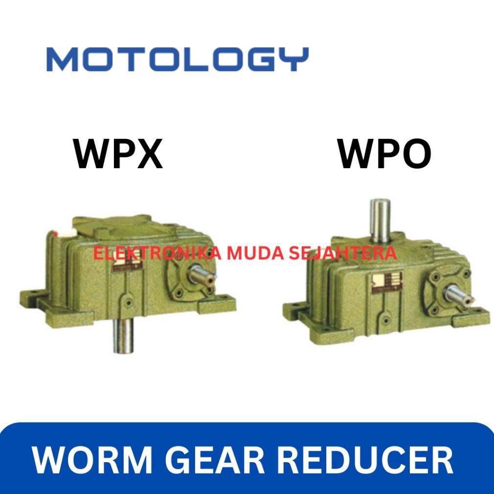MOTOLOGY Gearbox WPX 155 / WPO 155 Pilihan Ratio 1:10/20/30/40/50/60