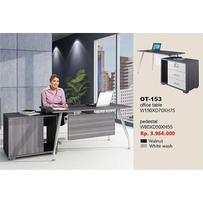 Meja Kantor l Meja Direktur Sudut L Siantano OT 153