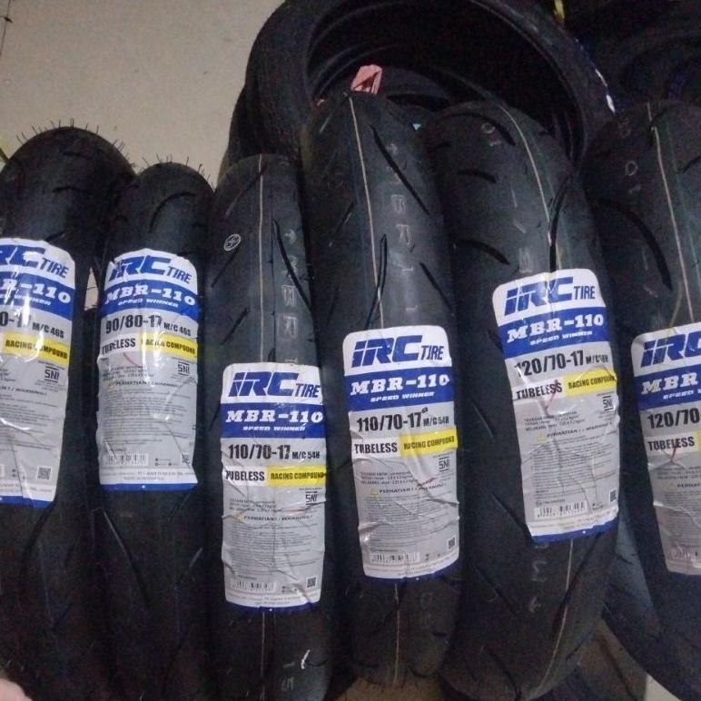 BAN IRC MBR 110 MBR-110 - TUBELESS (90/80 - 100/80 - 110/70 - 120/70 - 130/70 - 150/60 - 160/60) RIN