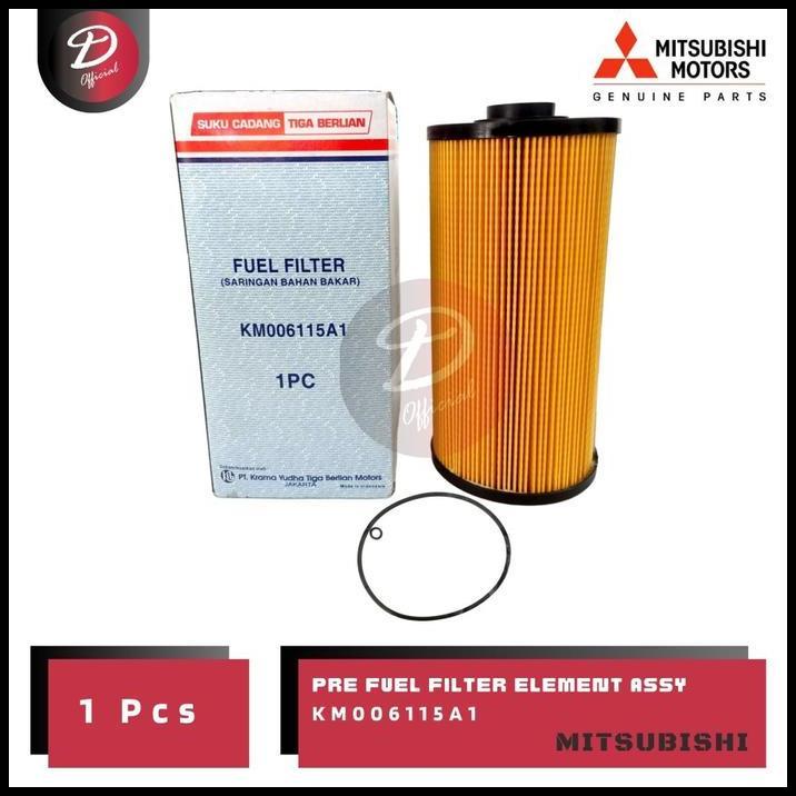 TERLARIS FUEL FILTER SARINGAN FILTER SOLAR BAWAH MITSUBISHI FUSO FN62F FN62 F KM006115A1 ASLI ORIIGN