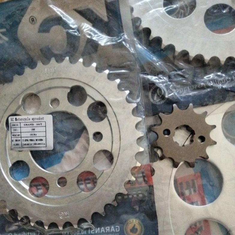 GIR KYS TYPE GEAR DEPAN BELAKANG 428 SUPRA X100 ASTREA GRAND WIN 100 WIN100 C70 STAR IMPRESSA C800 C