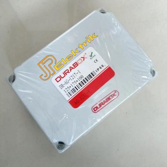 BOX PANEL PLASTIK JUNCTION BOX ABS 125X175X100 MM ABU DURABOX PANEL ABS IP66 BEST SELLER