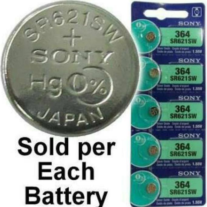 Batu Baterai Batre Battery Jam Tangan Watch Sony SR621SW 364 Semua Jam