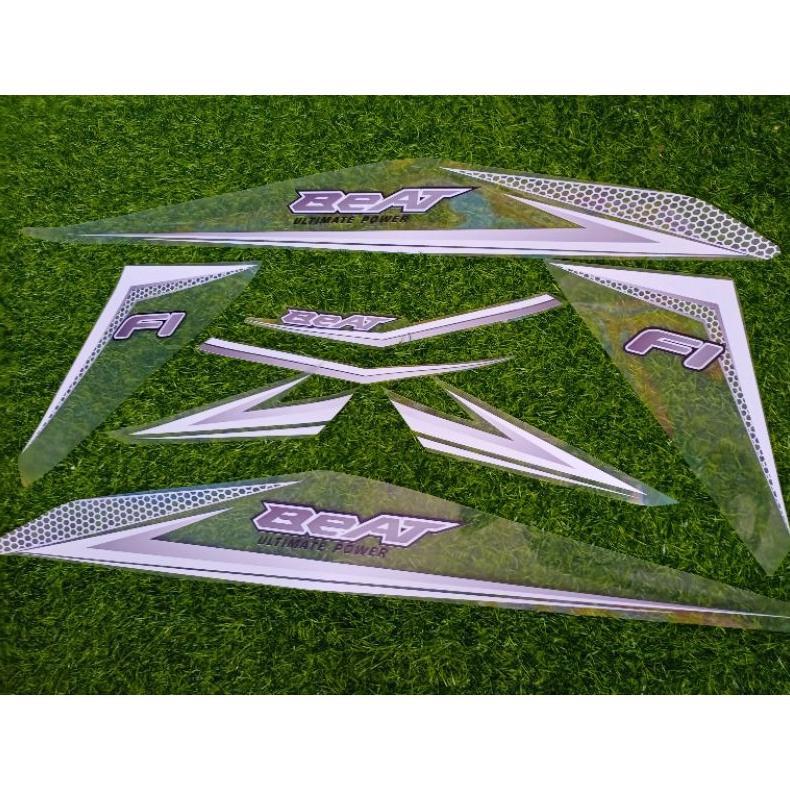 STRIG BEAT FI TRANSPARAN CUSTOM ELEGANCE STICKER BEAT FI 2013 2014 2015