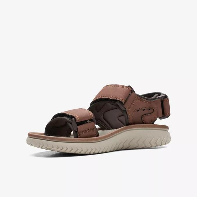 Ready Clarks Wesley Bay CKS26164704 100% Original Sepatu Sandal Pria Leather