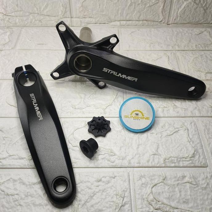 Crank HT2 Hollowtech 2 STRUMMER CW098 BCD 104 Symmetric Arm 170mm 165mm Alloy Sepeda MTB Roadbike