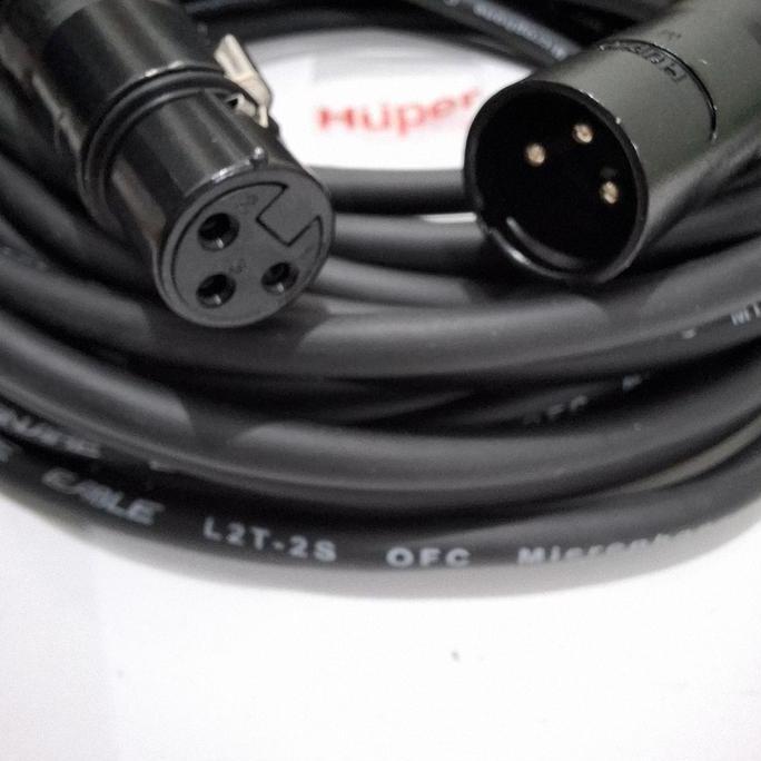 KOQOZIE kabel Jek xlr canon male to jek xlr canon fenale huper 10 METER