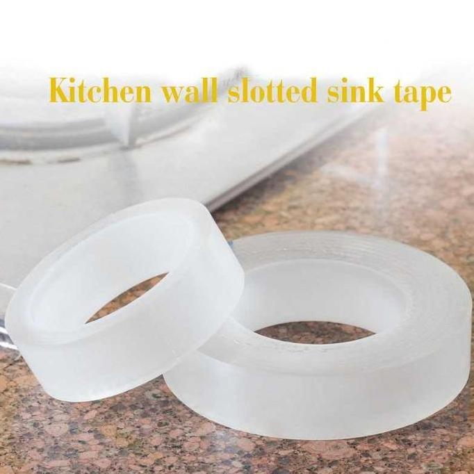 WASTU Lakban Waterproof Anti  Bocor Perekat Anti Air Dapur Kitchen Sink Seal Tape 3M-Bening
