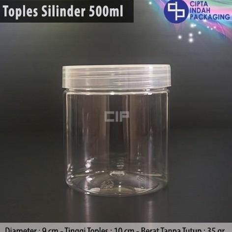 TOPLES PLASTIK PET 500 ML / JAR PREMIUM SERBAGUNA