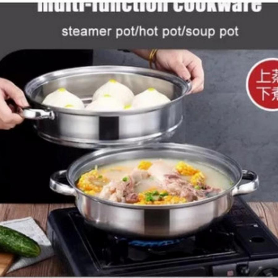 Panci Kukus /Panci 2Susun/Panci Steamer 2Susun/Panci Soma