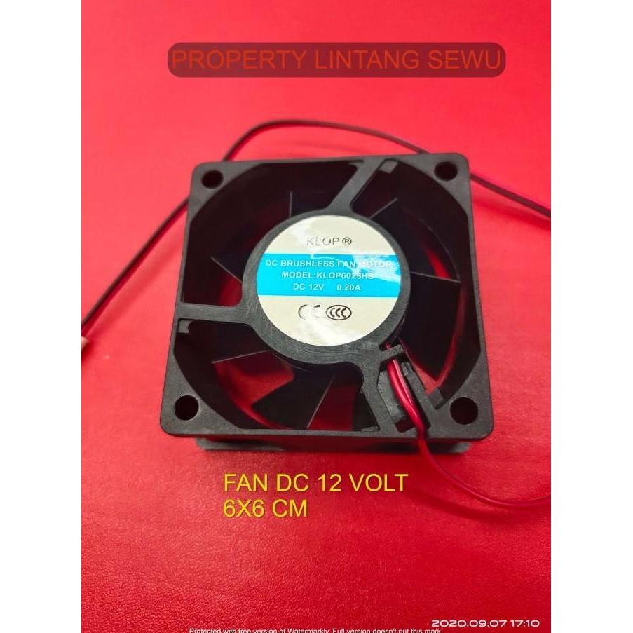 FAN KIPAS DC 12V 6X6CM fan kipas dc 12 v 6 x 6 cm