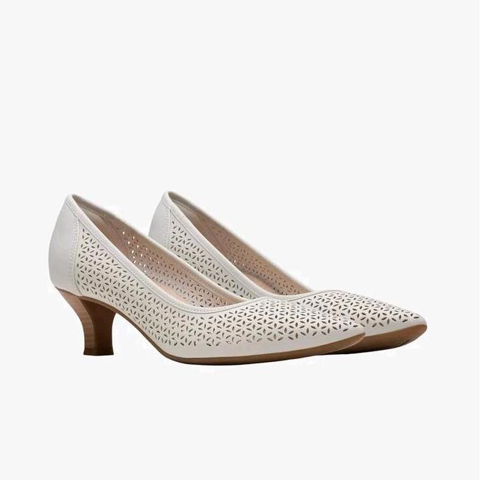 Ready Clarks Kepley Sky Original Sepatu Heels Wanita Leather