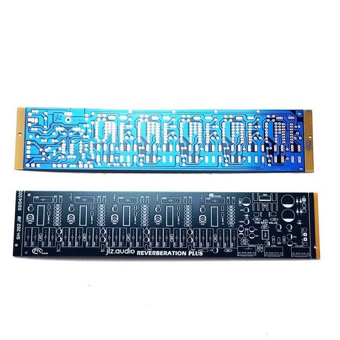 ZHAMBIRE PCB ECHO REVERB 5 IC 3 POTENSIO + POWER SUPPLY
