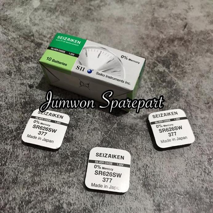 Ready Baterai Seizaiken 377 SR626SW Original Seizaiken 377 Seizaiken 626