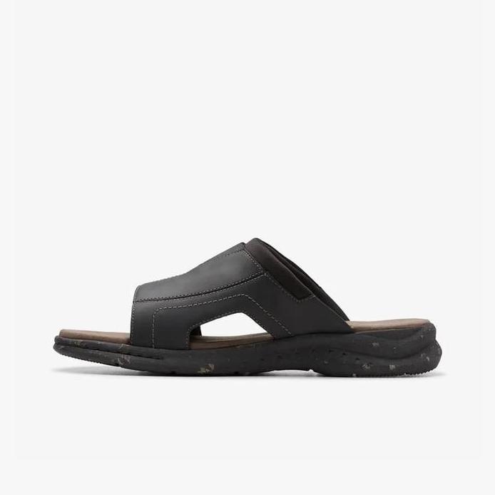 Ready CLARKS Walkford Band Original Sandal Pria Leather - Black