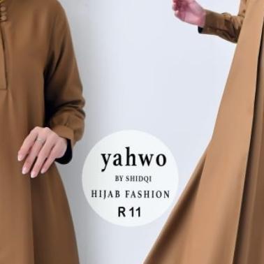 Seragam Pns Khaki Wanita Bahan Toyobo Terbaru/Gamis Pns Khaki Kode R 011/Baju Kerja Pemda Pdh Guru