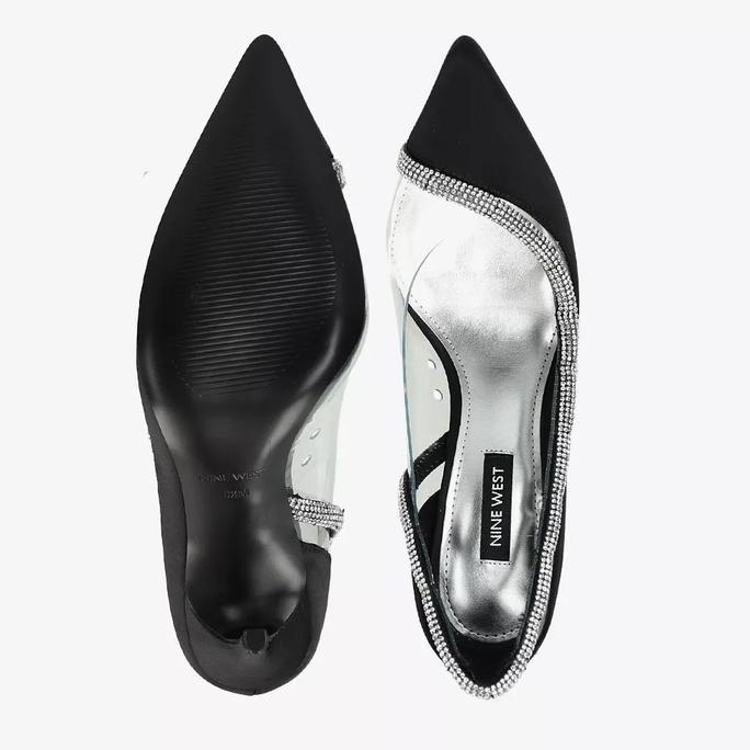 Ready NINE WEST FINNA POINTY TOE PUMPS Original Sepatu Heels Wanita - Black