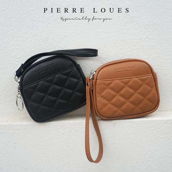 [Exclusive di Tiktok] Dompet Koin Mini Wanita Kulit PU PIERRE LOUES Hanae Wallet