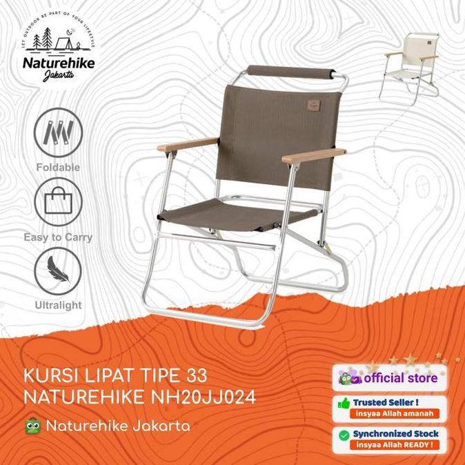 KURSI LIPAT CAMPING / PORTABLE / OUTDOOR NATUREHIKE NH20JJ024 TIPE 33