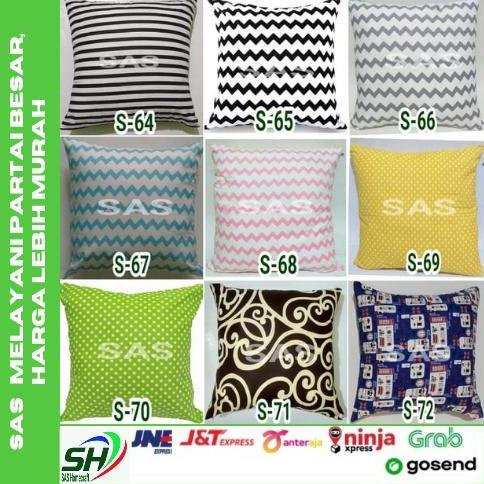 Ready sarung bantal sofa/kursi/cushion 40x40