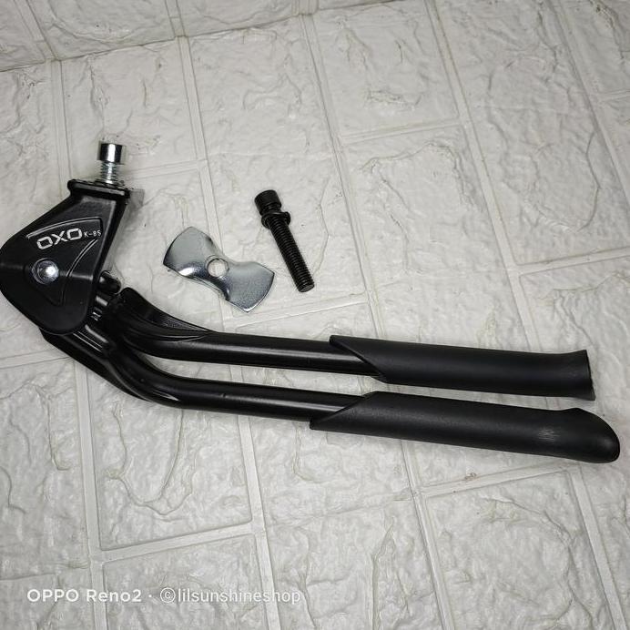 Jagang Tengah Kaki 2 OXO Alloy Adjustable Standar Bike Stand Untuk Sepeda Lipat Seli Folding Bike BM