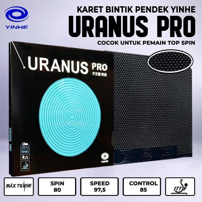 Karet Bat Tenis Meja Pingpong Yinhe Uranus Pro Bintik Pendek Serang