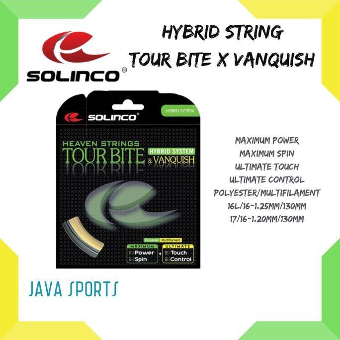 Senar Raket Tenis Solinco Tour Bite X Vanquish Hybrid System