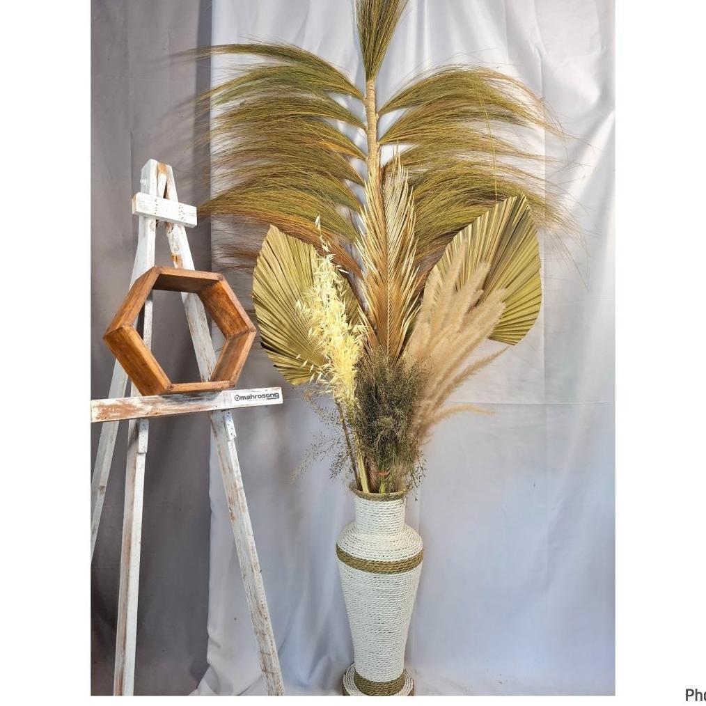 SOLQEN BUNGA HIAS RUANG TAMU , BUNGA SUDUT RUANGAN , BUNGA HIASAN RUMAH , BUNGA DEKORASI RUMAH VAS 5