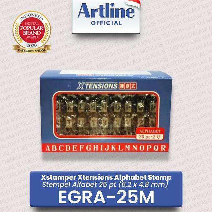 ARTLINE Xstamper Xtensions Alphabet Stamp / Alfabet Stempel EGRA-25M