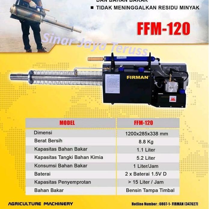 Ready Mesin Fogging Nyamuk Firman FFM 120 Alat Semprot Nyamuk Firman FFM
