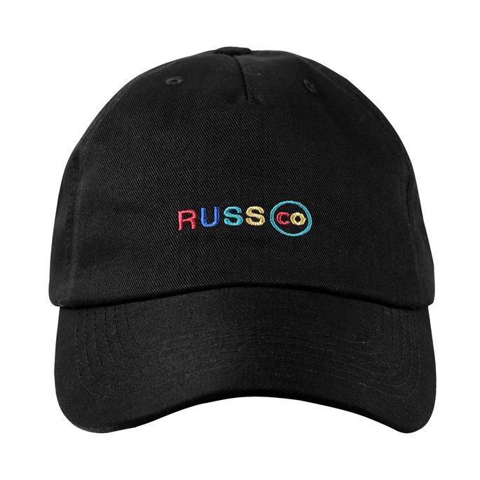 Russ Hat/Cap Topi Pria Rainbow Black Baseball Cap Hat