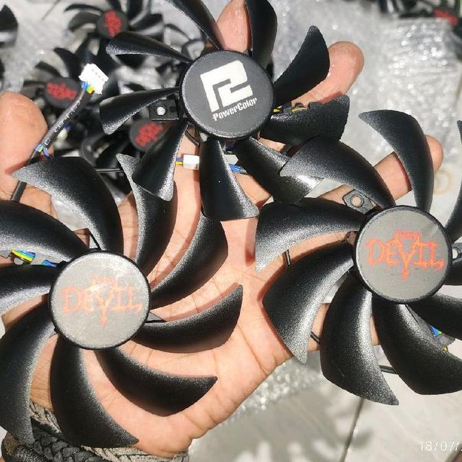 fan kipas Vga powercolor Red devil Rx 6700 6750 6800 6900 6950 Xt