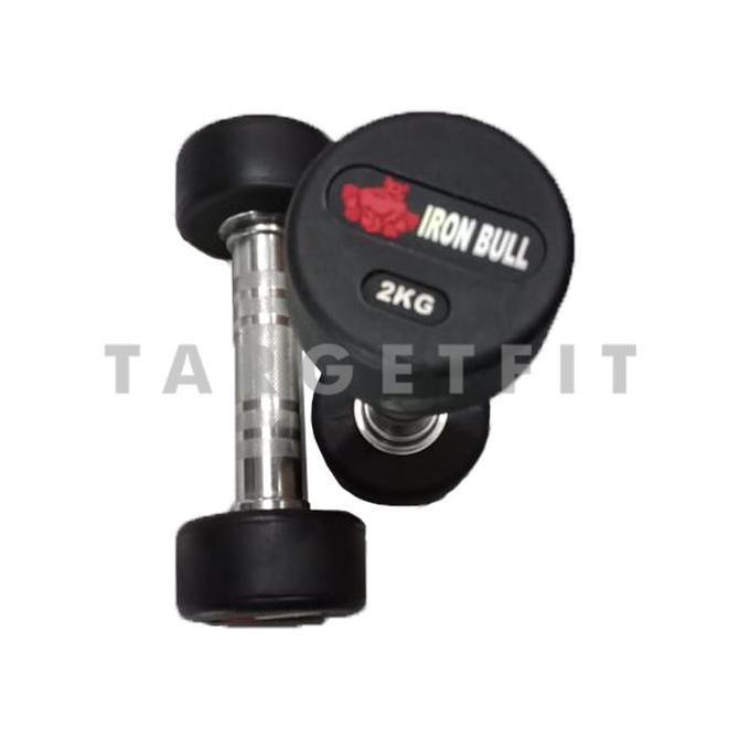 IRON BULL RUBBER DUMBBELL 2kg 2pcs