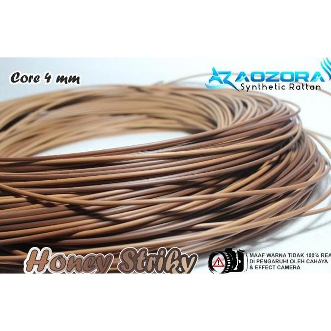 Bahan Anyam Rotan Sintetis Bulat 4mm