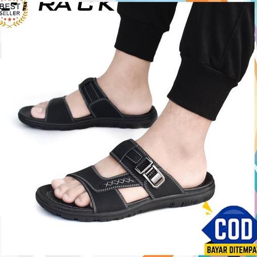 FREE ONGKIR SANDAL PRIA PAKALOLO 0873 LEATHER TERBARU MASA KINI BISA COD SANDAL DAVIS03 SANDAL PRIA 
