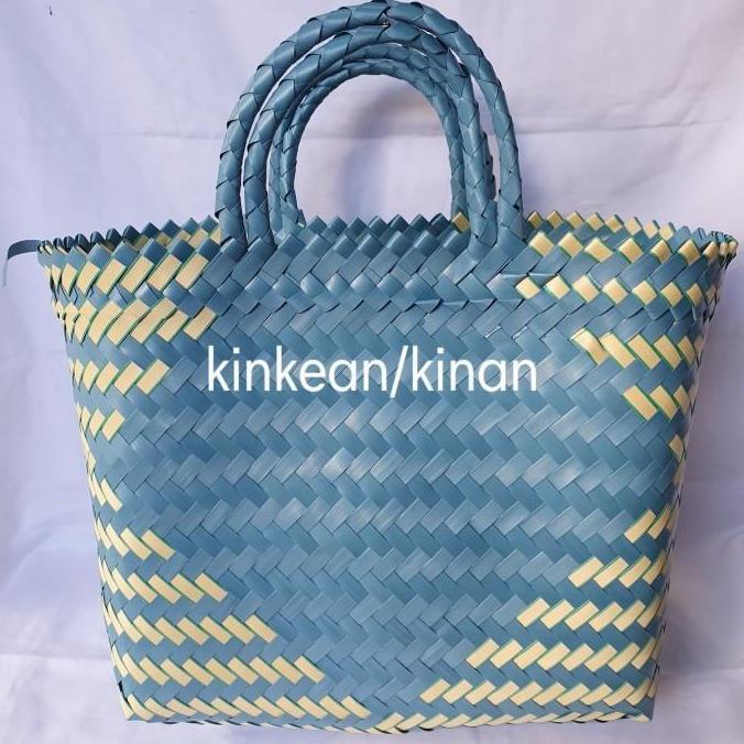Tas Anyaman Plastik / Tas Serbaguna / Tas Keranjang Belanja (SEDANG)