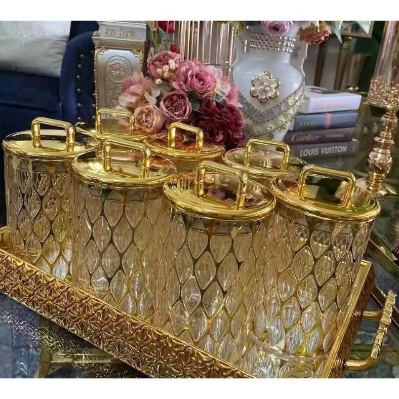 FREE ONGKIR [READY STOCK] ARABIAN JAR SATUAN /TOPLES AKRILIK KEDAP UDARA /TOPLES KUE LEBARAN MEWAH