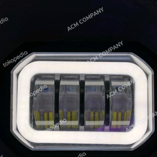 Ready Lampu Tembak Sorot LED CWL 4 Mata Lensa 6D 40watt Kotak Daymaker